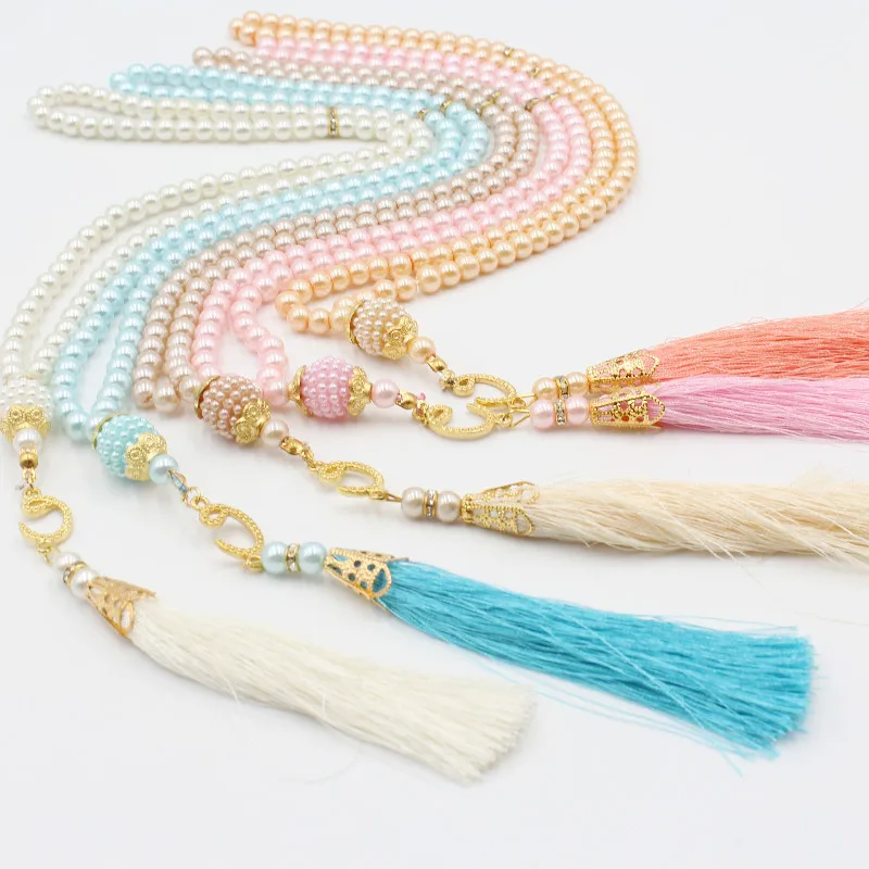 Glass Pearls Tassel Beads